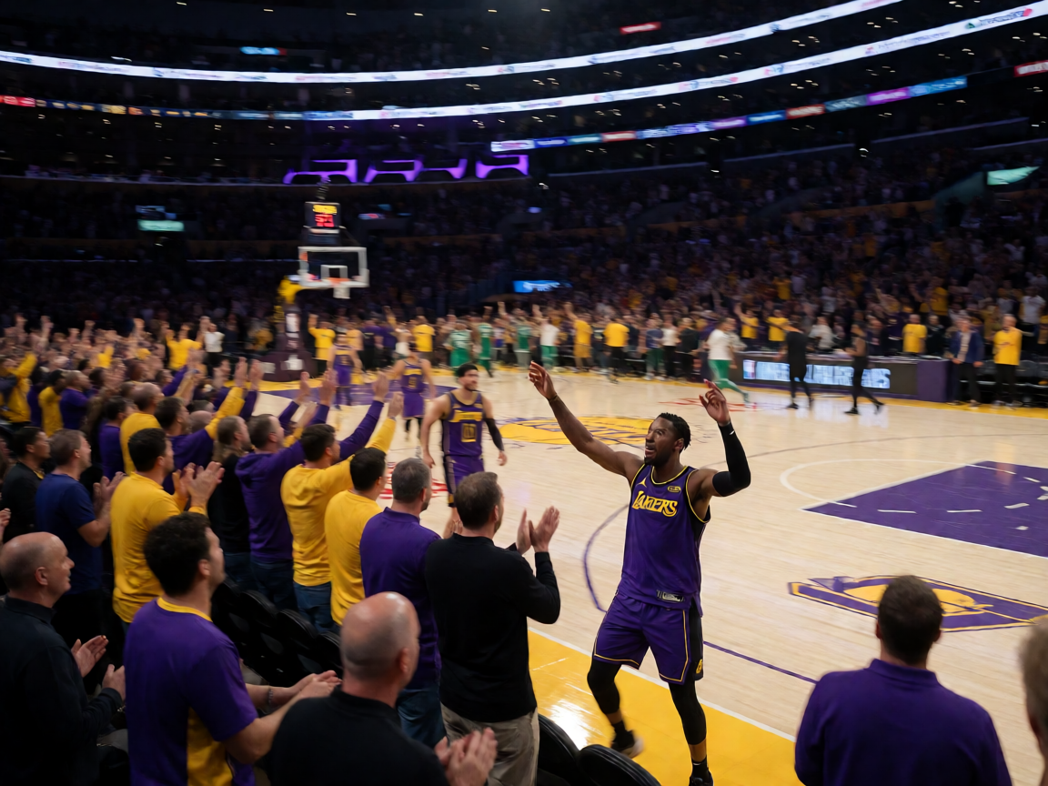 华体会hth体育资讯：NBA新赛季揭幕战，湖人主场击败凯尔特人的精彩瞬间