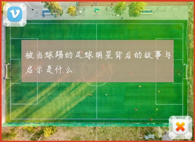 被当球踢的足球明星背后的故事与启示是什么